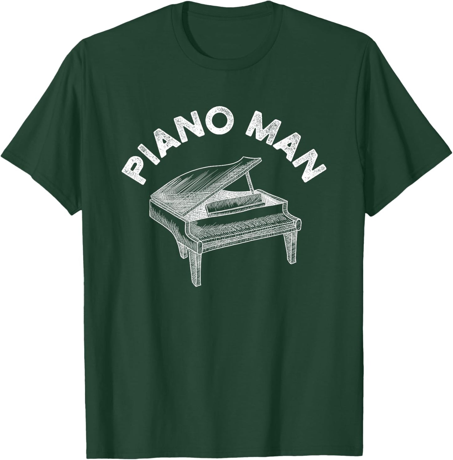 Baby Grand Piano Man Teacher Student Pianist Gifts T-Shirt - T-Shirt | Forest