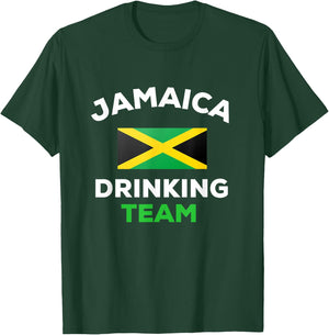 Jamaica Drinking Team Jamaican Drunk Country Beer Flag T-Shirt - T-Shirt | Forest