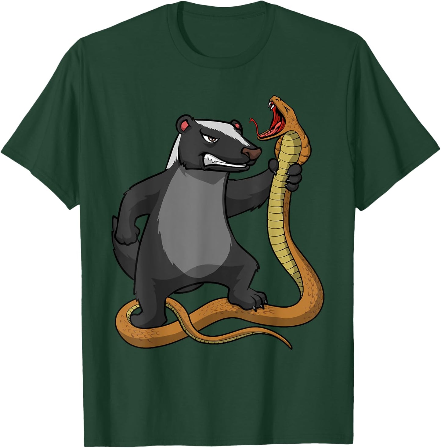 Funny Honey Badger Design Women Kids Honey Badger T-Shirt - T-Shirt | Forest