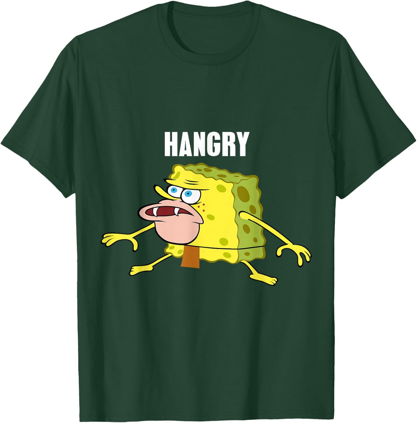 Hangry Caveman Spongebob Meme T-Shirt - T-Shirt | Forest