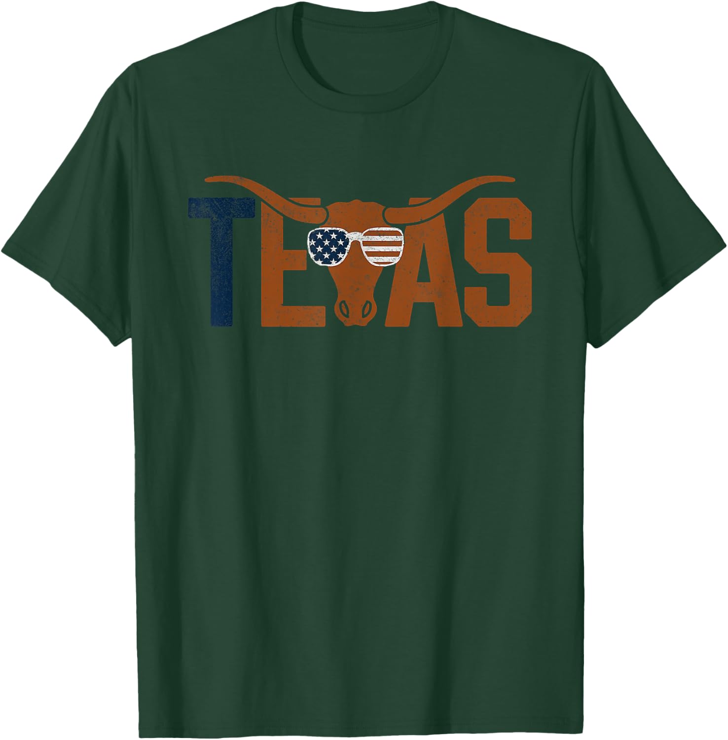 Texas Vintage Retro Black Small T-Shirt - T-Shirt | Forest