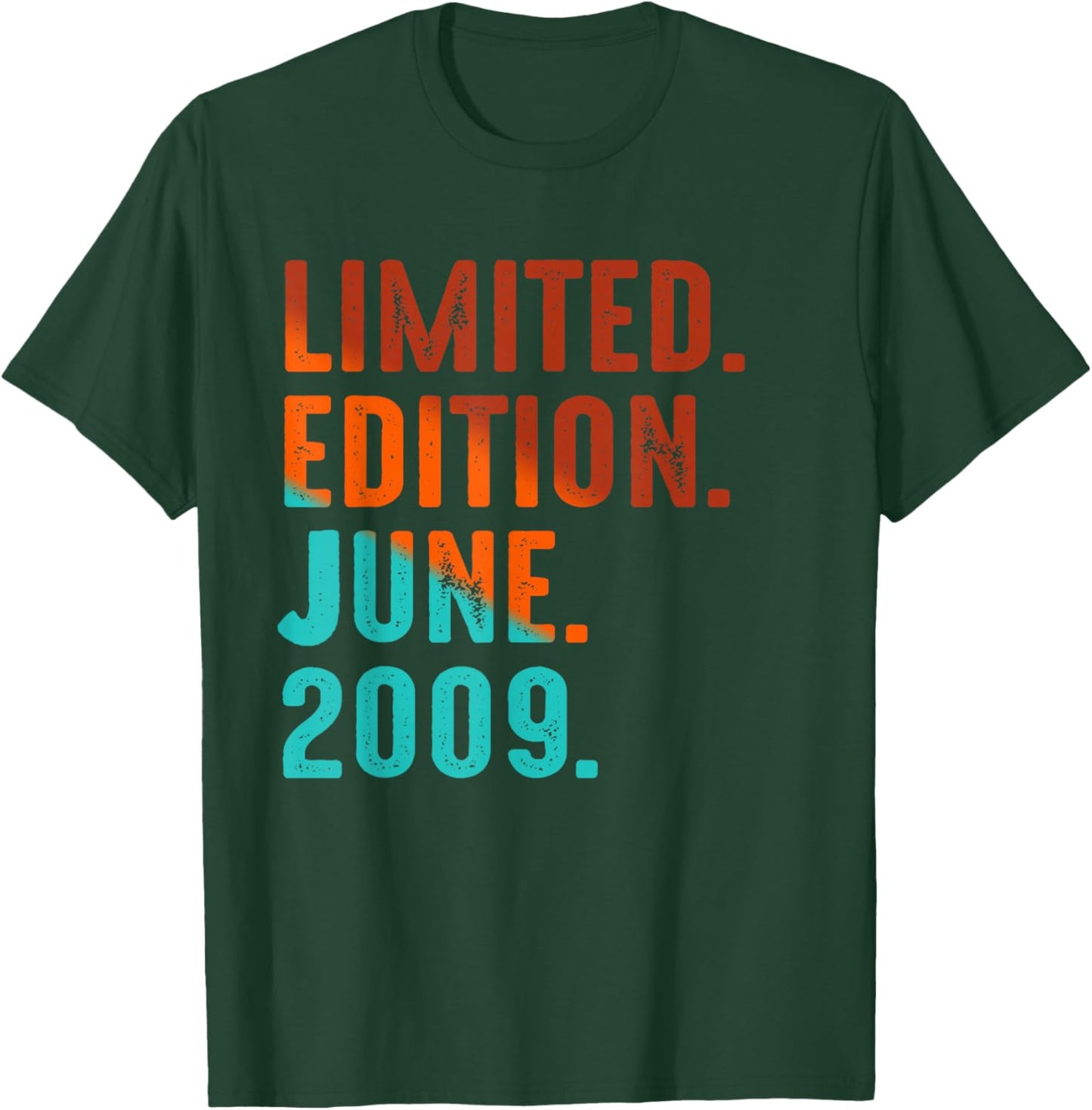 Limited Edition June 2009 Birthday T-Shirt - T-Shirt | Forest