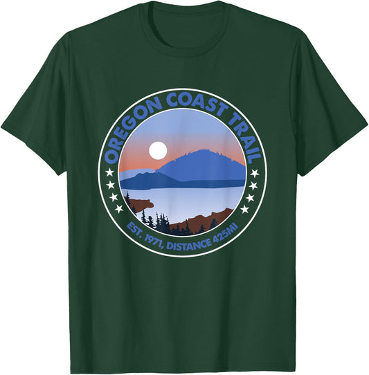 Oregon Coast Trial - American Long-Distance Trail T-Shirt - T-Shirt | Forest