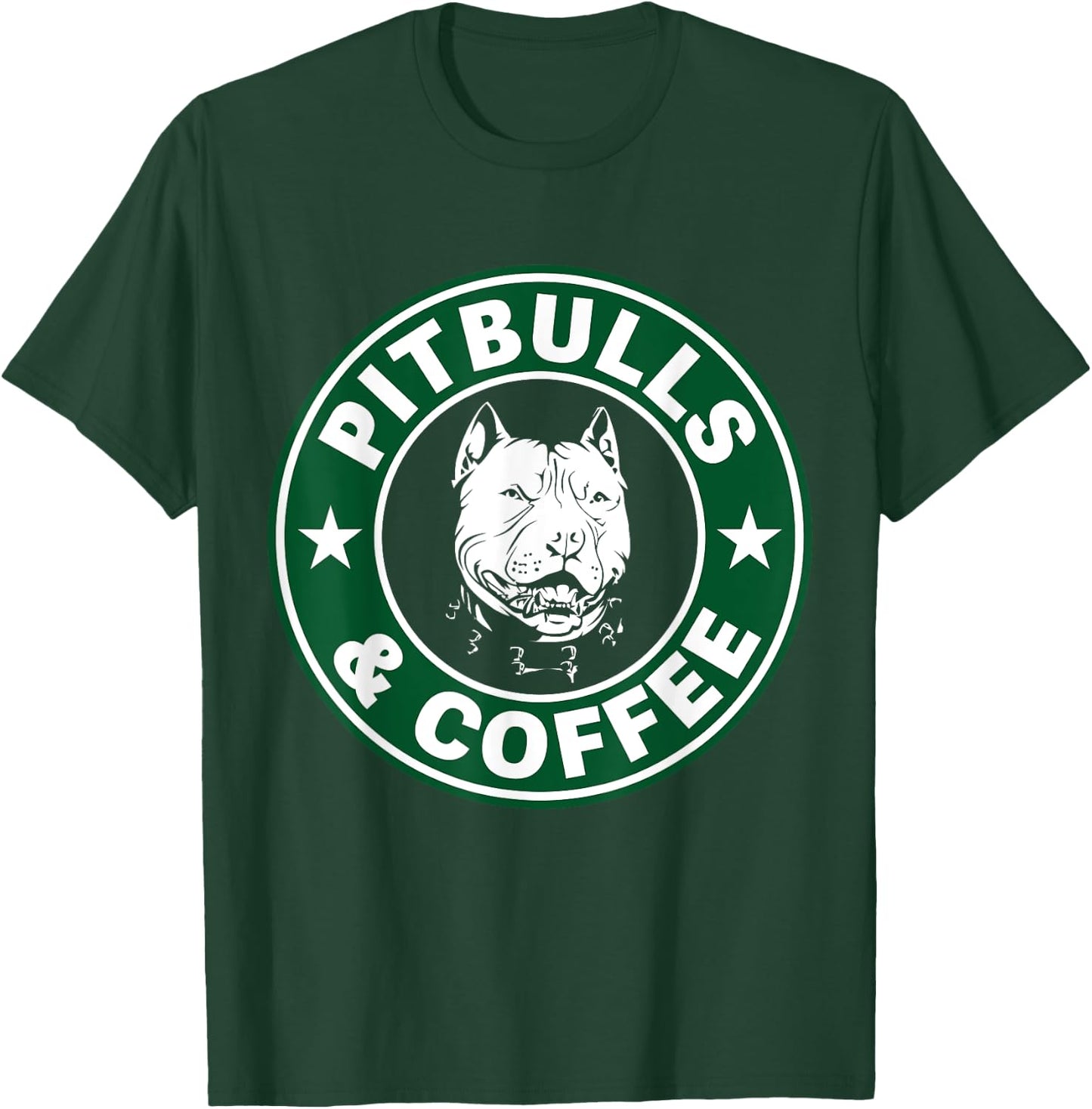 Pitbull and Coffee Shirt T-Shirt - T-Shirt | Forest