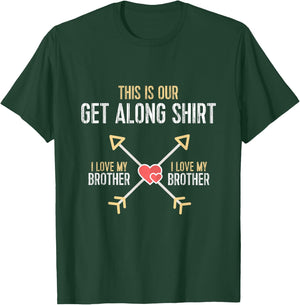 Sibling Fighting Getalong - Brother/Brother T-Shirt - T-Shirt | Forest