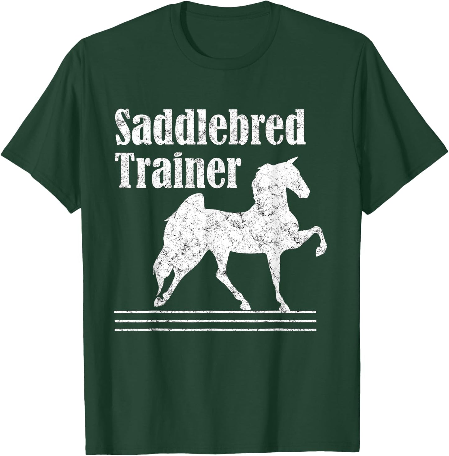American Saddlebred Horse Training Gaited Horses Men T Shirt T-Shirt - T-Shirt | Forest