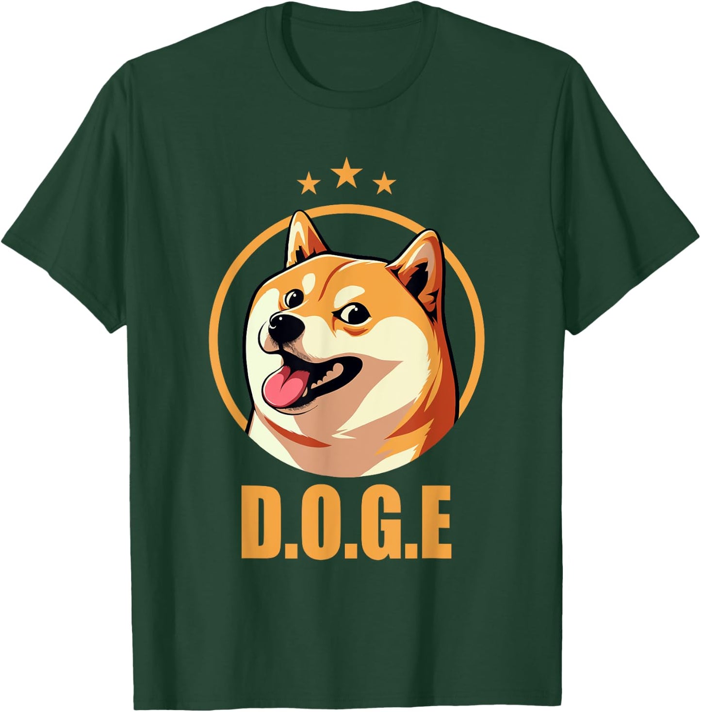 DOGE Department Of Government Efficiency Meme Shiba Inu Dog T-Shirt - T-Shirt | Forest