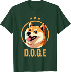 DOGE Department Of Government Efficiency Meme Shiba Inu Dog T-Shirt - T-Shirt | Forest