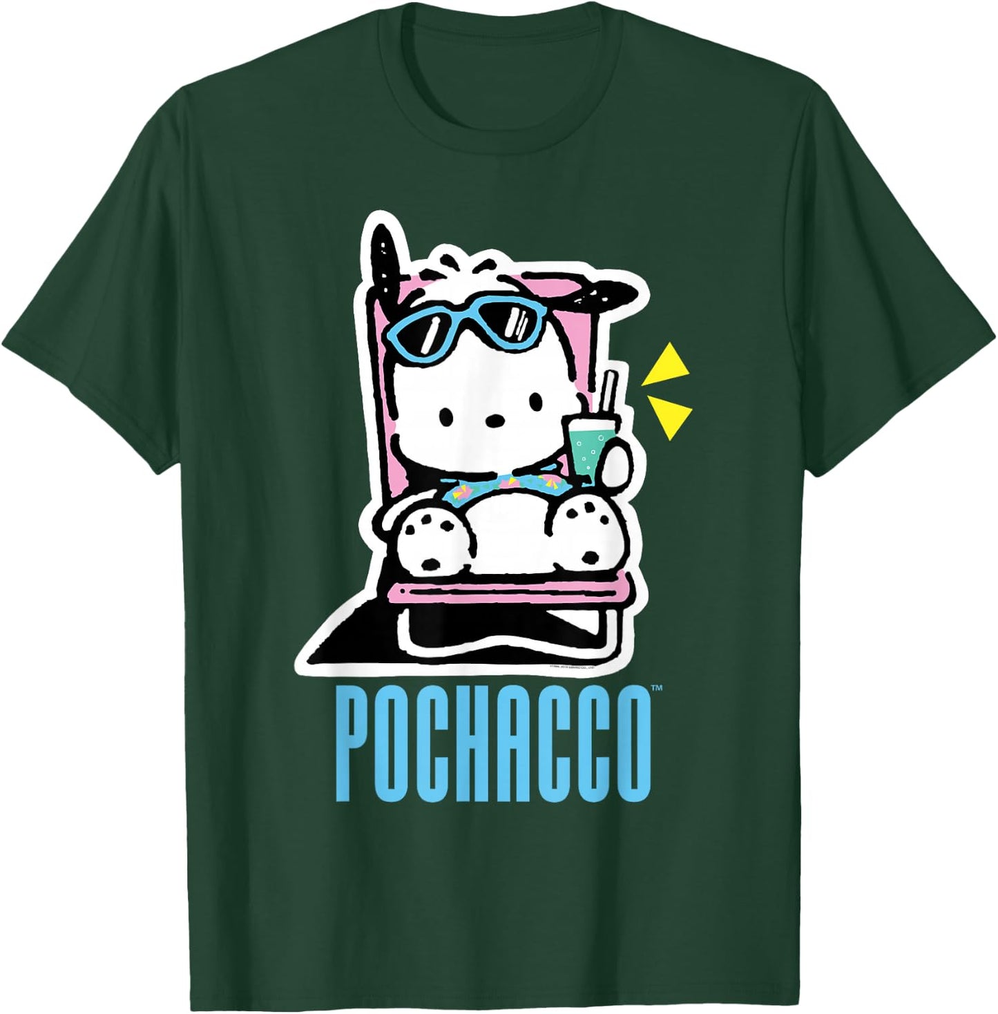 Pochacco Summer Drink T-Shirt - T-Shirt | Forest
