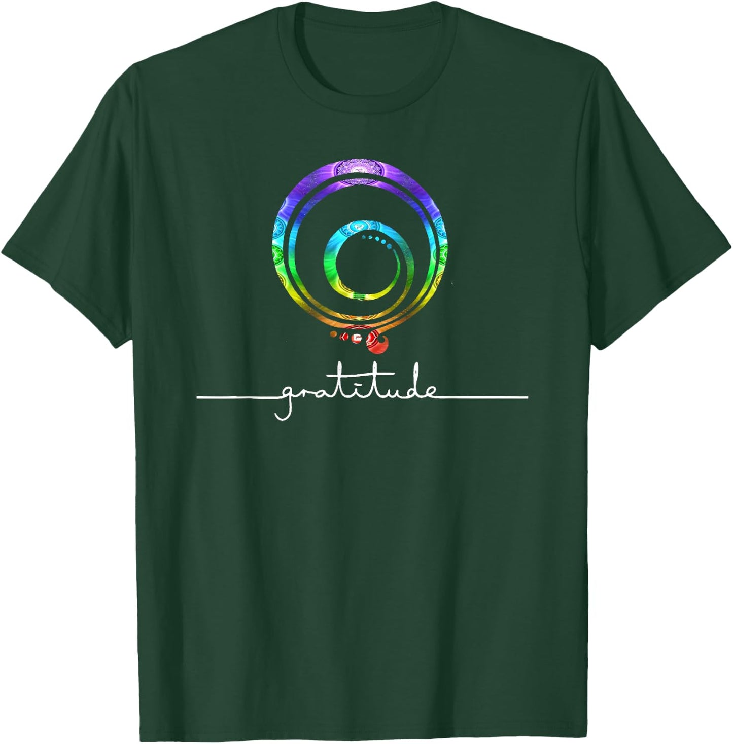 Gratitude Chakra Shirt Gratitude Symbol Inspirational Shirt T-Shirt - T-Shirt | Forest