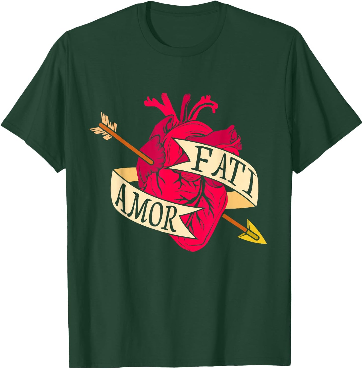 Stoicism Philosophy Shirts - Amor Fati T-Shirt - T-Shirt | Forest