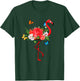 Flamingo Flowers Butterflies Summer Flamingos T-Shirt - T-Shirt | Forest