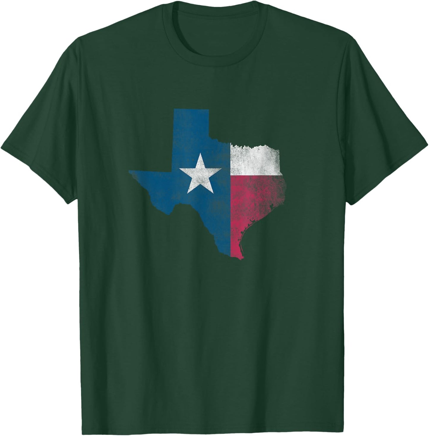 Vintage Texas State Flag Shirt - Lone Star State Pride T-Shirt - T-Shirt | Forest