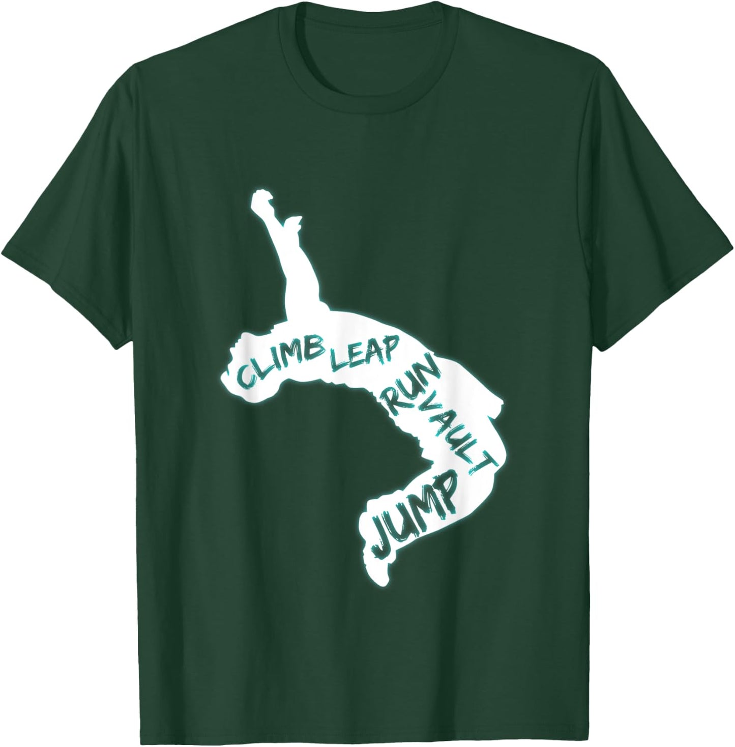 Parkour City Ninja Free Running Leap Vault Jump Athlete Gift T-Shirt - T-Shirt | Forest