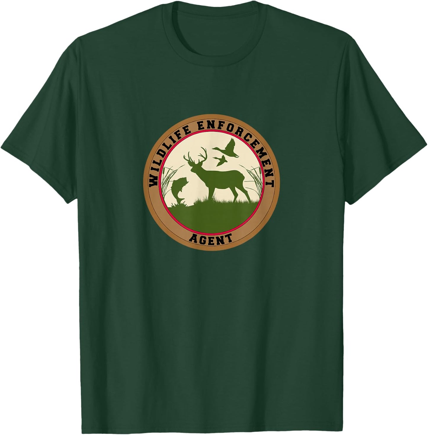 Wildlife Enforcement Agent Officer Uniform Duty T-Shirt - T-Shirt | Forest
