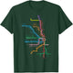 Chicago Trains Map T-Shirt - T-Shirt | Forest