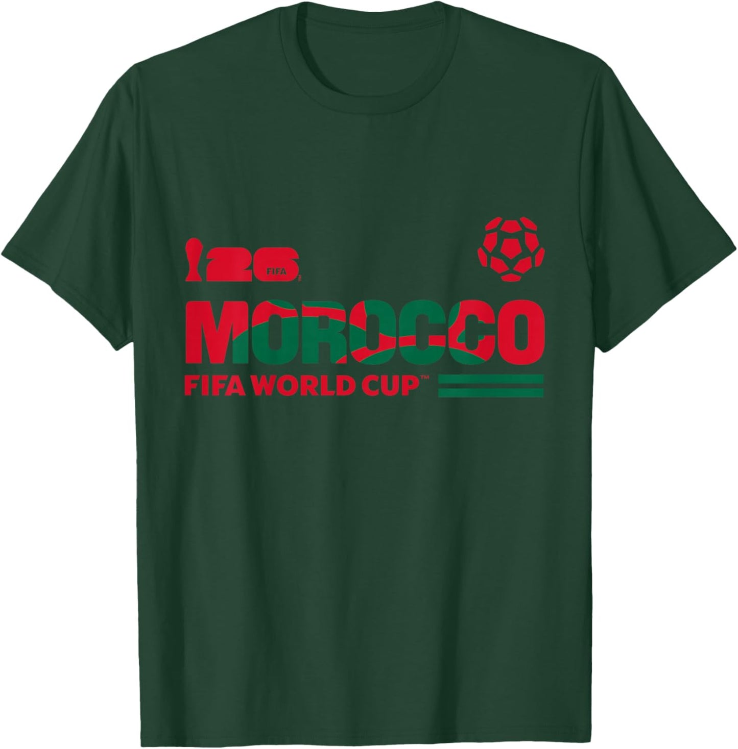Kids FIFA World CUP26 Qualifier Morocco T-Shirt - T-Shirt | Forest