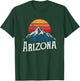 Vintage Retro AZ, Arizona Mountains Outdoor Wildness T-Shirt - T-Shirt | Forest