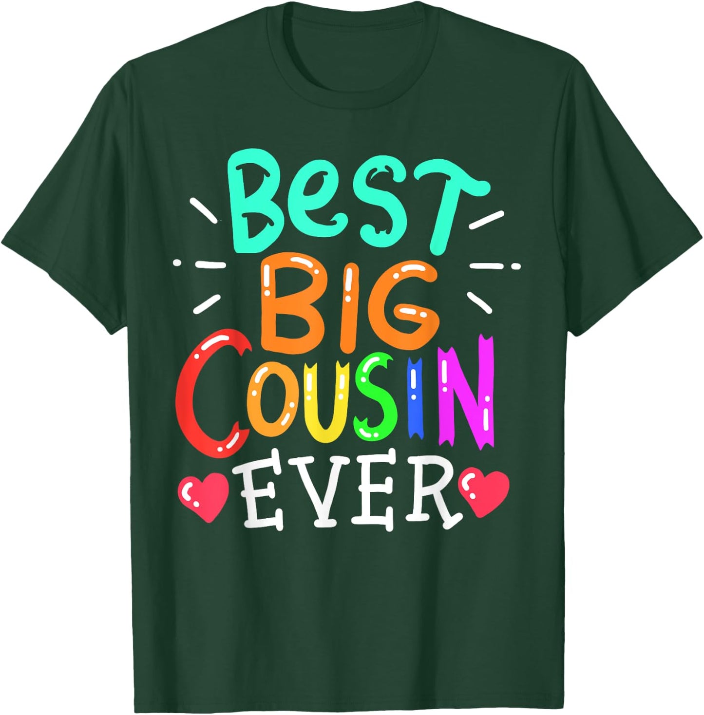 Best Big Cousin Family Cute Gift T-Shirt - T-Shirt | Forest