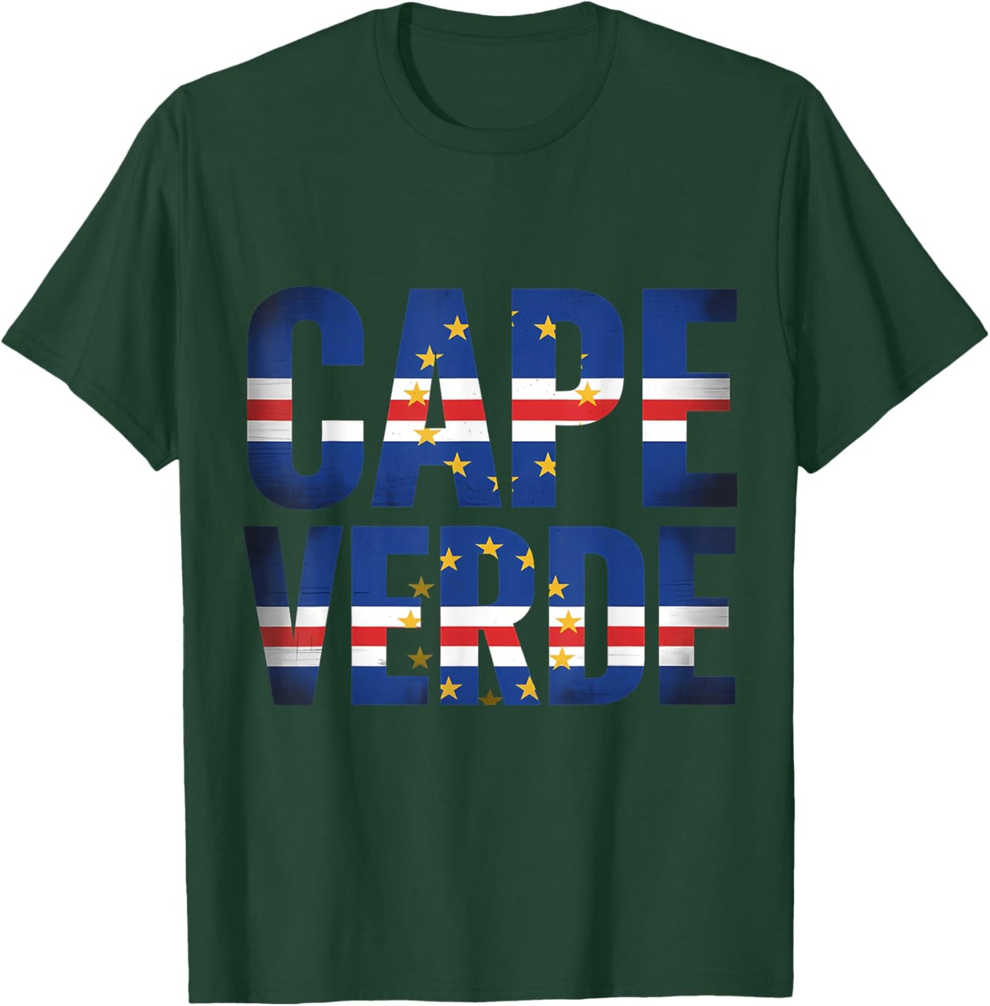 Cape Verde Roots Cabo Verde Cape Verdean Flag T-Shirt - T-Shirt | Forest
