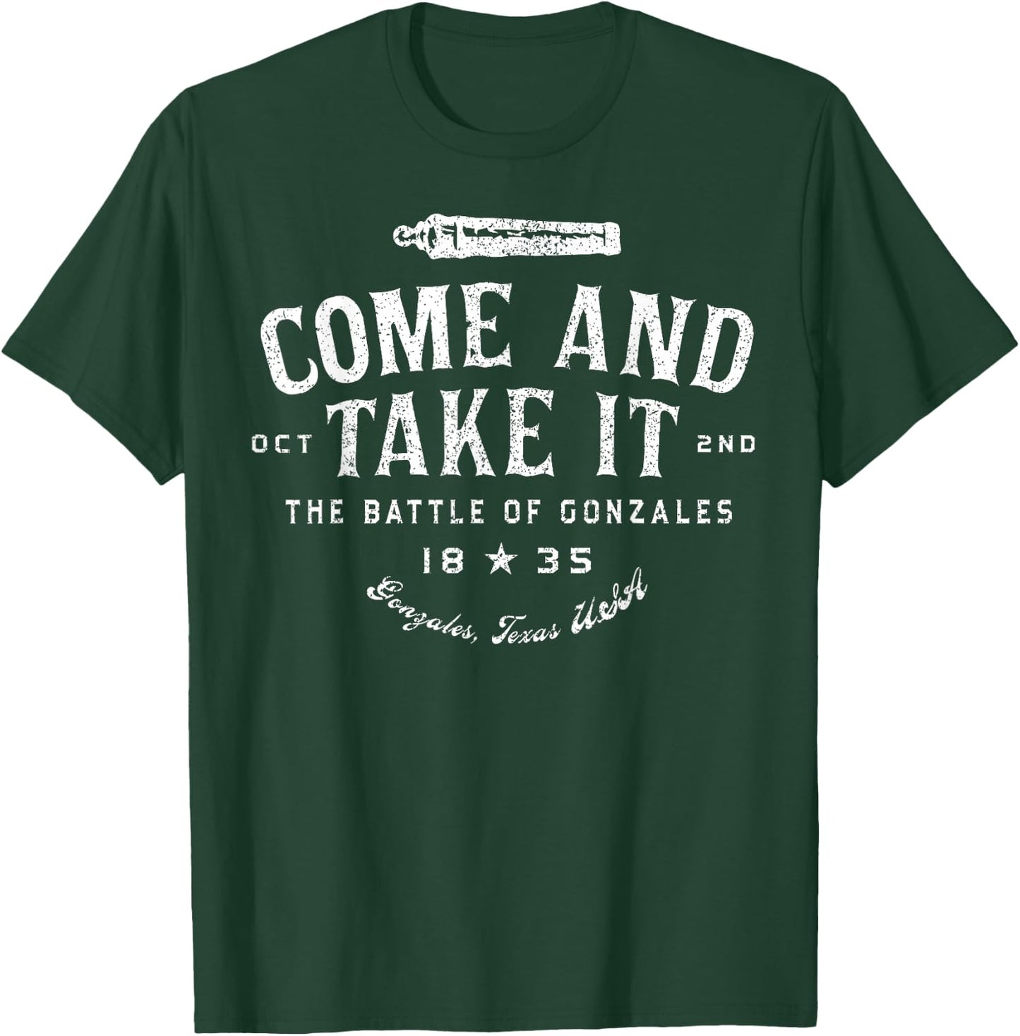 Vintage Come and Take It The Battle of Gonzales 1835 T-Shirt - T-Shirt | Forest