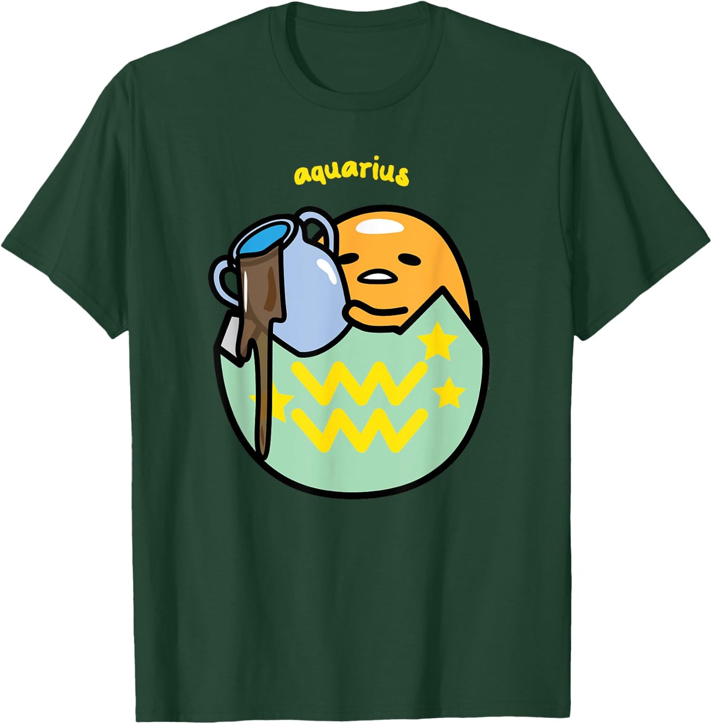 Gudetama Zodiac Aquarius Shirt T-Shirt - T-Shirt | Forest