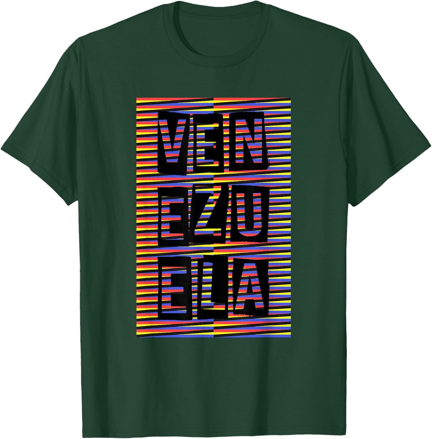Venezuela Traditional Chromatic Background Art T-Shirt - T-Shirt | Forest