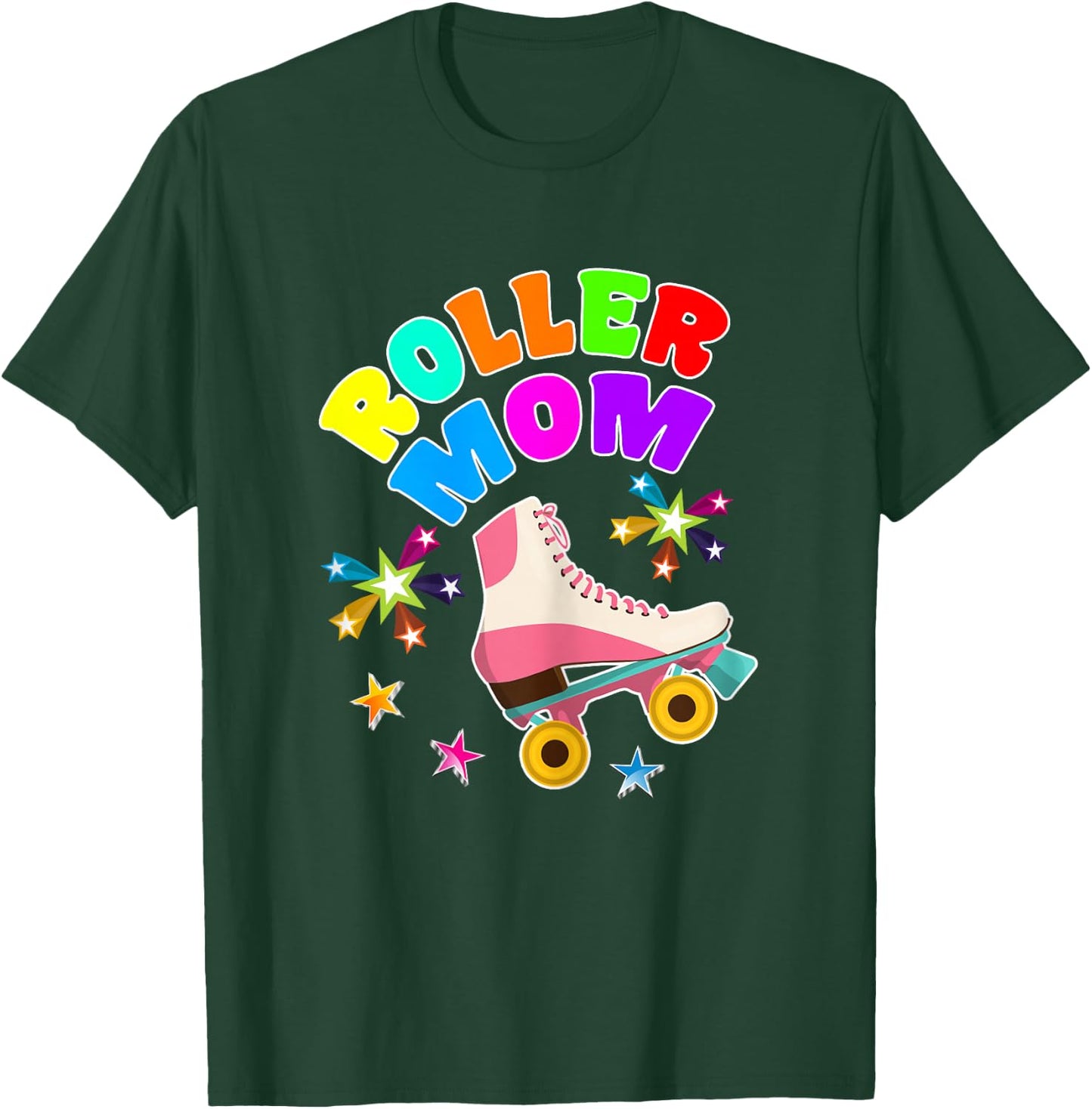 Roller Skate Mom Shirt Roller Girl Mother Gift Rollerskate T-Shirt - T-Shirt | Forest