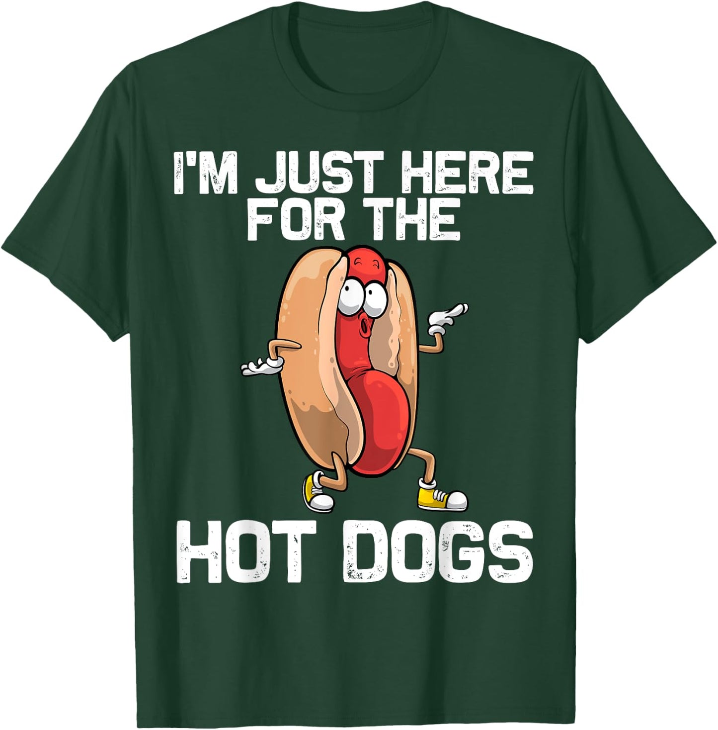Funny Hot Dog Art Women Kids Hot Dog Stand Hot Dog T-Shirt - T-Shirt | Forest