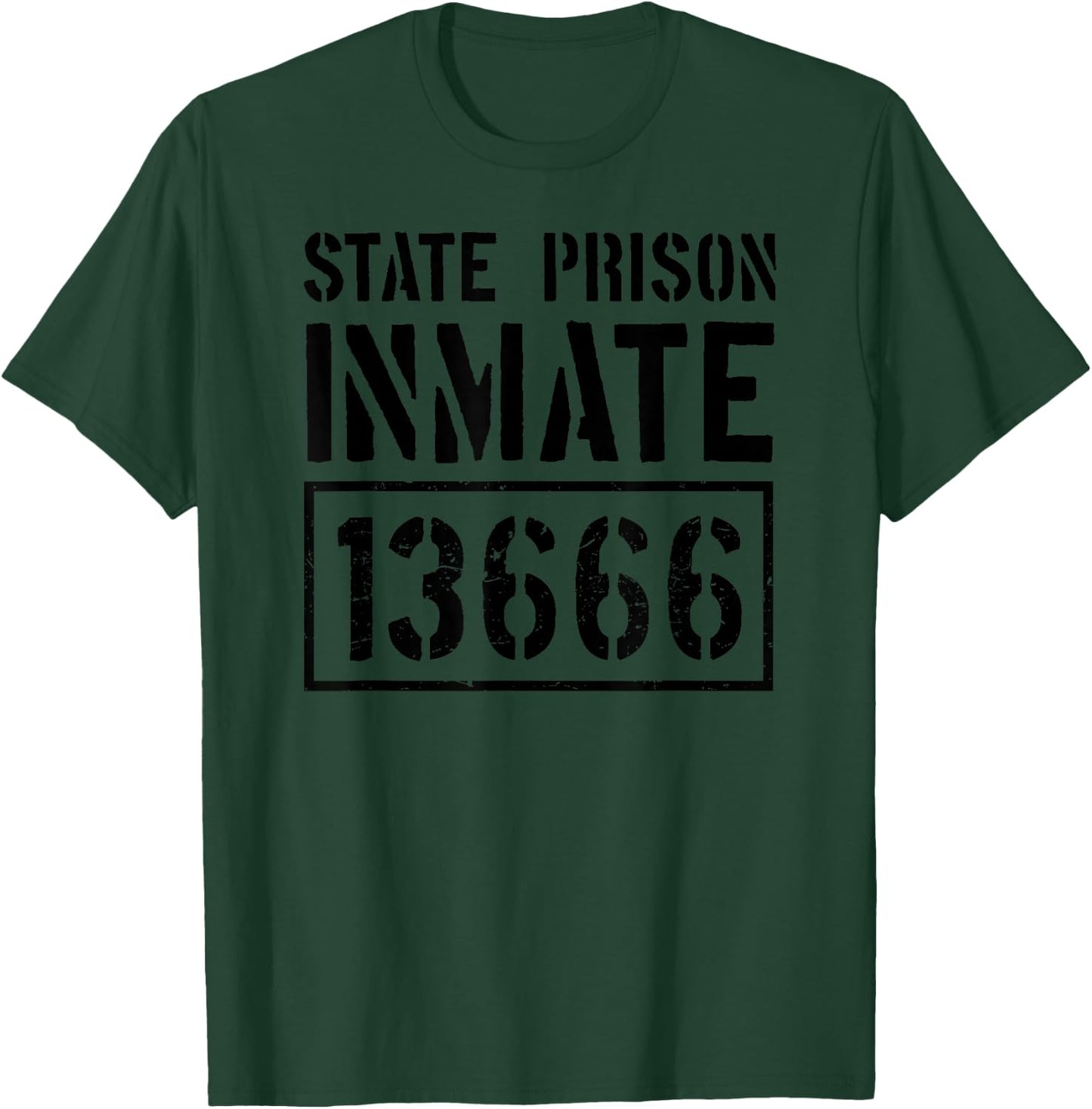 State Prison Inmate Funny Jail Halloween Costume T-Shirt - T-Shirt | Forest