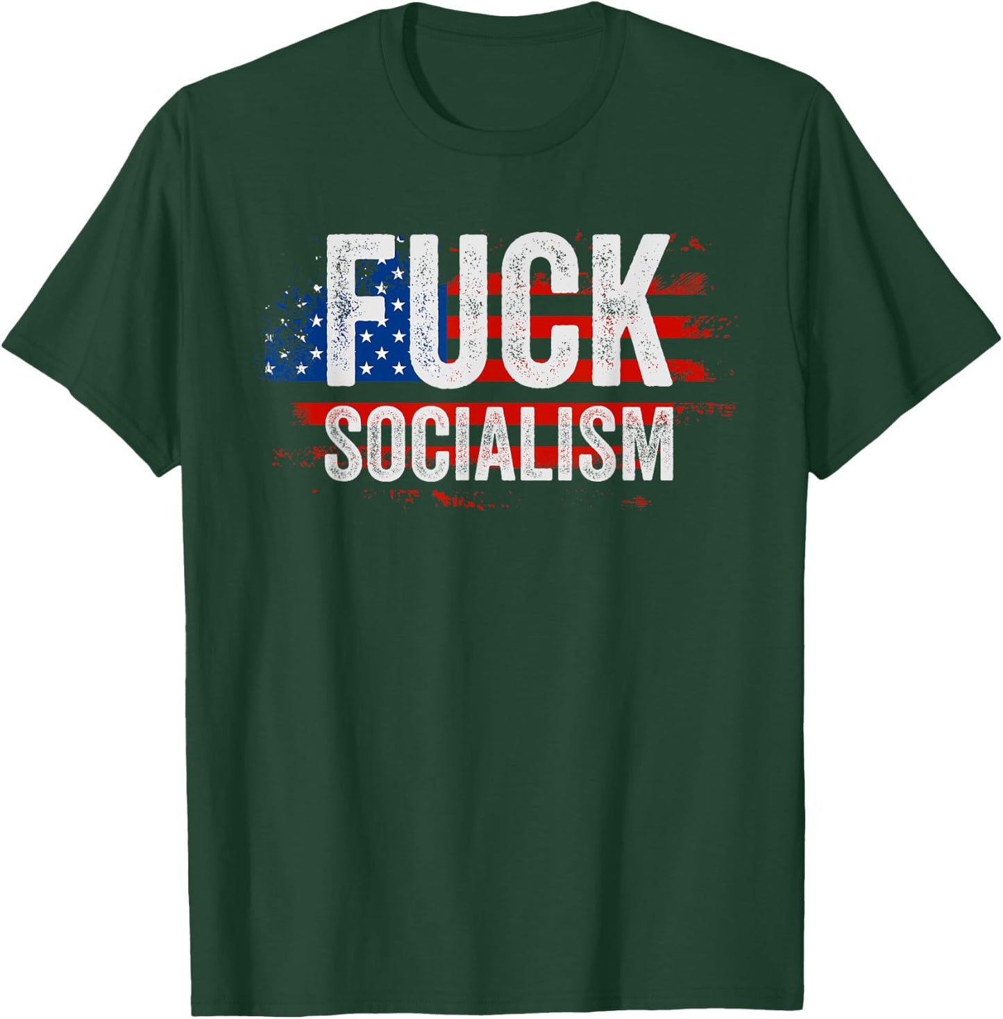 Socialism Sucks Anti Socialist Pro Conservative T-Shirt - T-Shirt | Forest