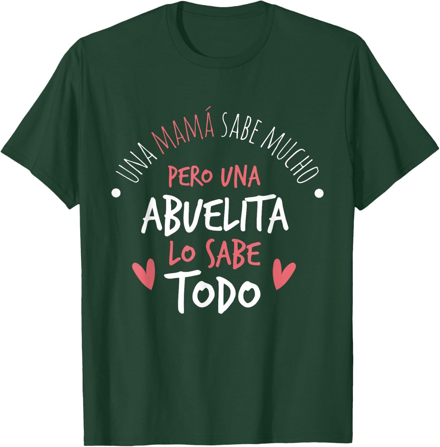 Abuelita Sabe Todo Dia de la Madre Regalo Small T-Shirt - T-Shirt | Forest