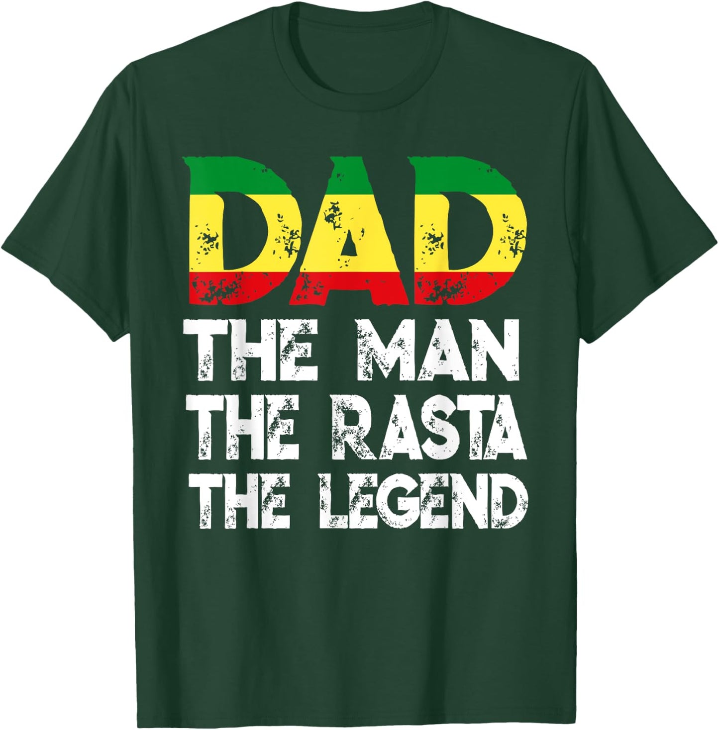 Storecastle: Dad The Rasta The Legend Father's Day T-Shirt - T-Shirt | Forest