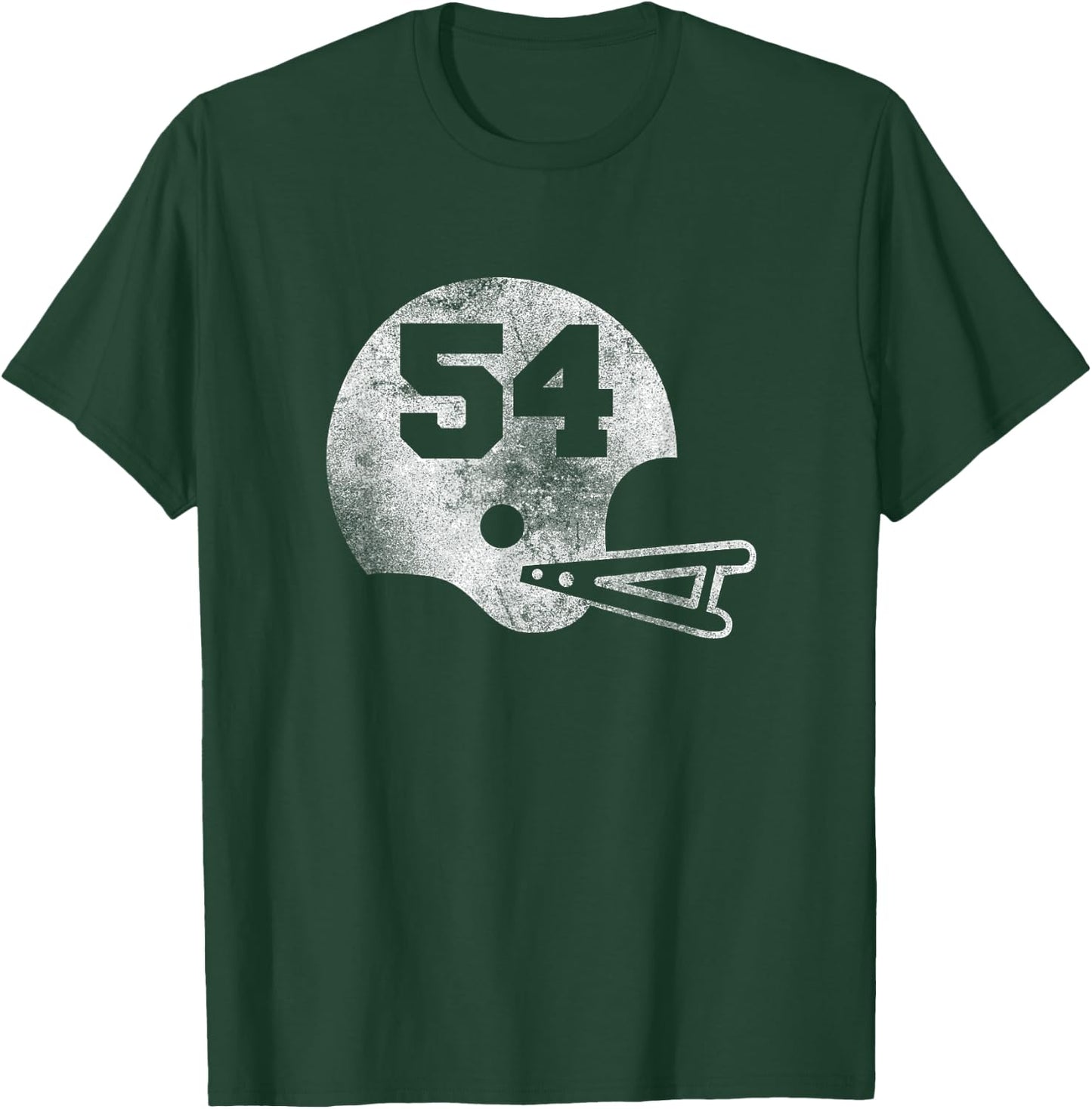 Vintage Football Jersey Number 54 Player Number T-Shirt - T-Shirt | Forest