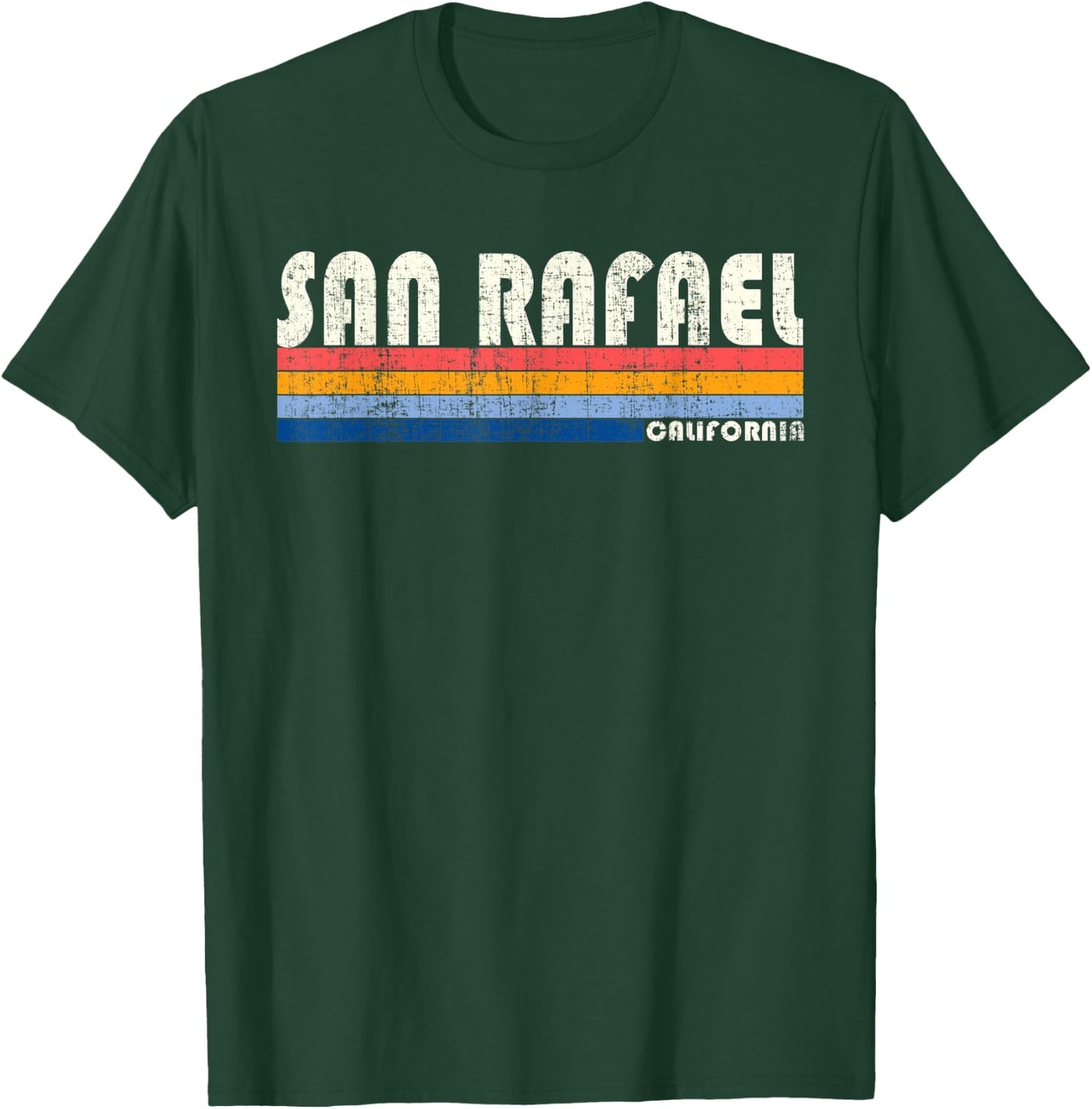 Vintage 70s 80s Style San Rafael CA T-Shirt - T-Shirt | Forest