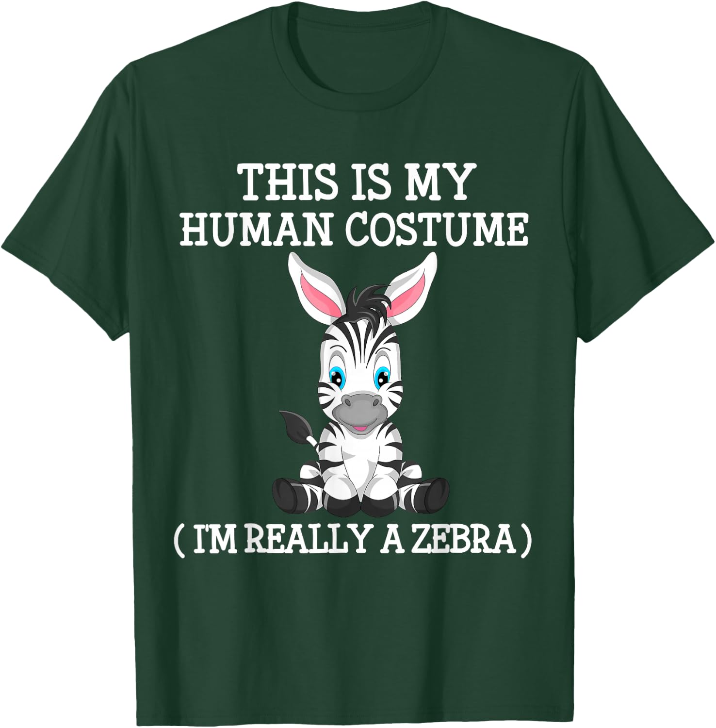 zebra pony funny Halloween Costume boy girl men women Kid T-Shirt - T-Shirt | Forest