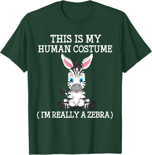 zebra pony funny Halloween Costume boy girl men women Kid T-Shirt - T-Shirt | Forest