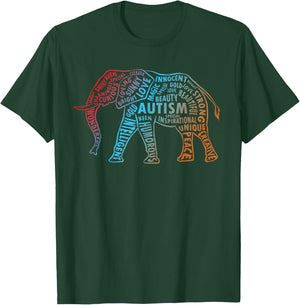 Autism Awareness Elephant Shirts | Autism Awareness T-Shirt - T-Shirt | Forest