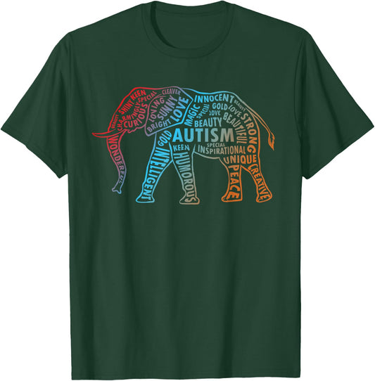 Autism Awareness Elephant Shirts | Autism Awareness T-Shirt - T-Shirt | Forest
