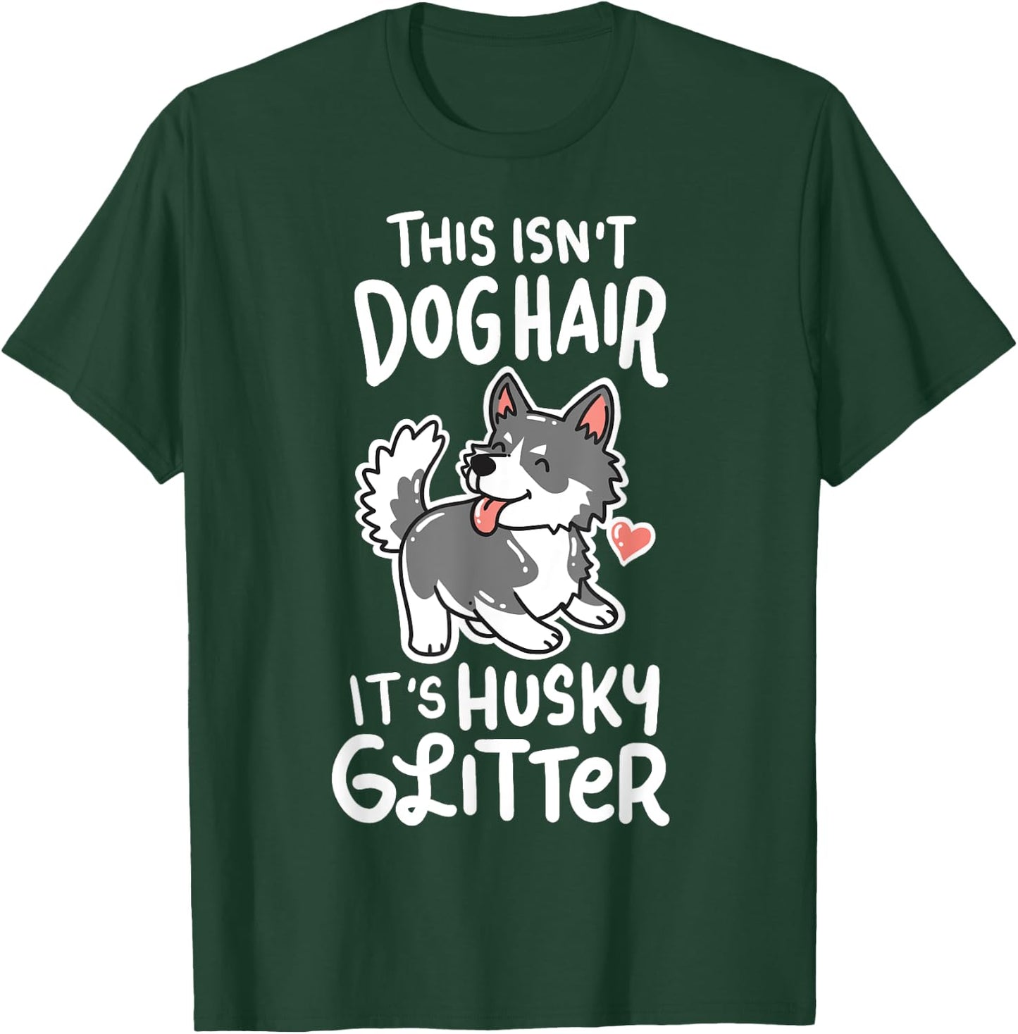 Awesome Siberian Husky Owner Gifts -Adults Black Small Modern Letter Print T-Shirt - T-Shirt | Forest