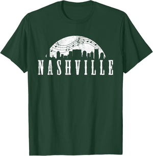Nashville Skyline Country Music City Shirt Gift T-Shirt - T-Shirt | Forest