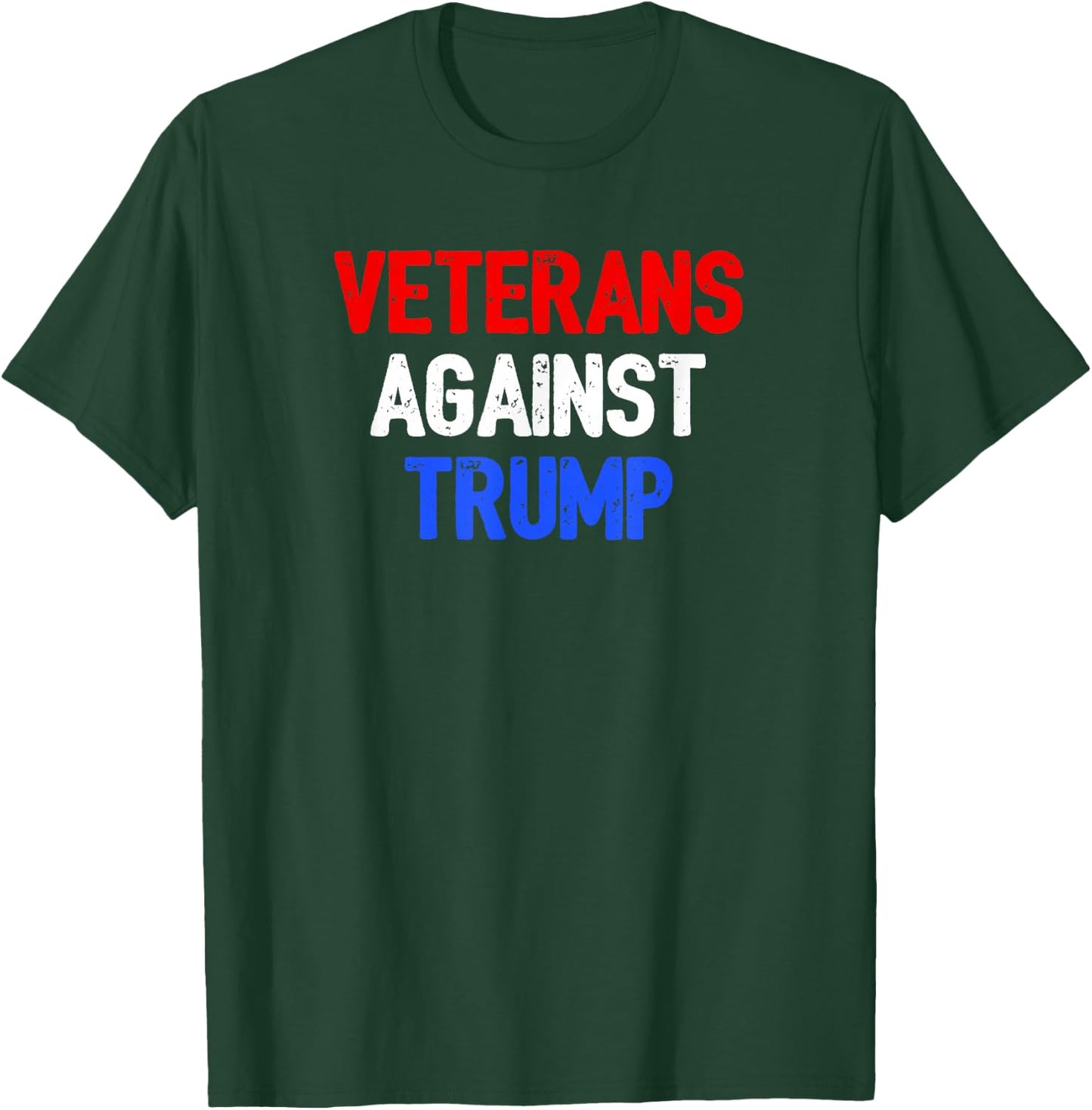 Veterans Against Donald Trump T-Shirt - T-Shirt | Forest