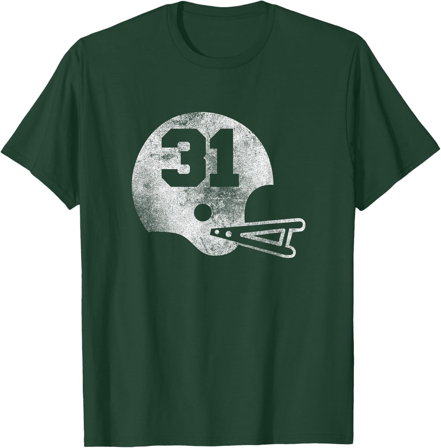 Vintage Football Jersey Number 31 Player Number T-Shirt - T-Shirt | Forest