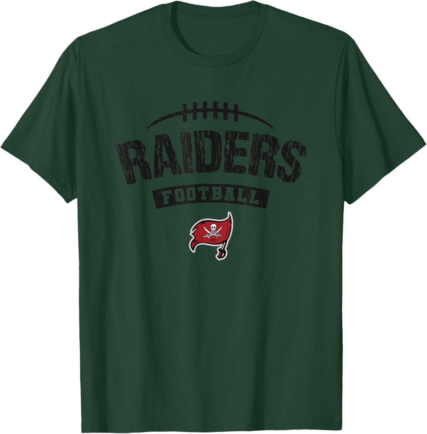 Navarre Raiders Logo Football Distressed HS T-Shirt - T-Shirt | Forest
