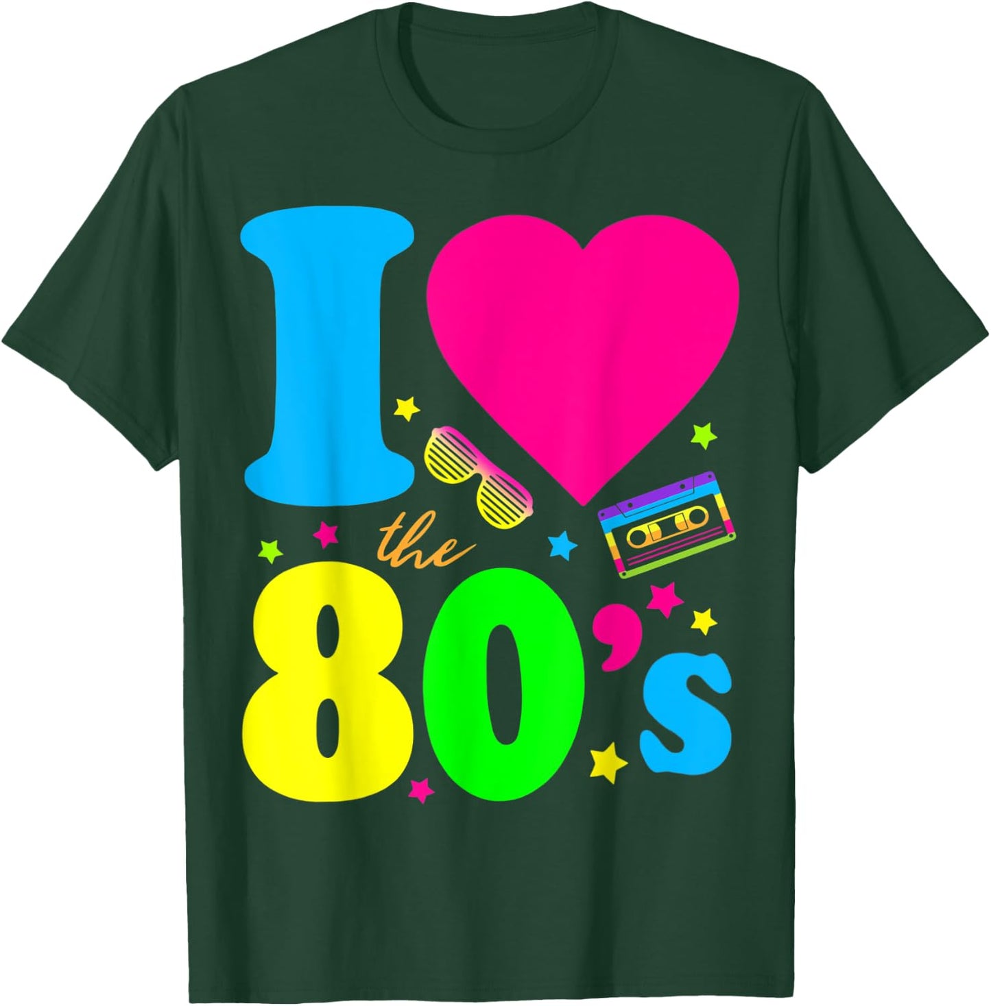 I love the 80s eighties T-Shirt - T-Shirt | Forest