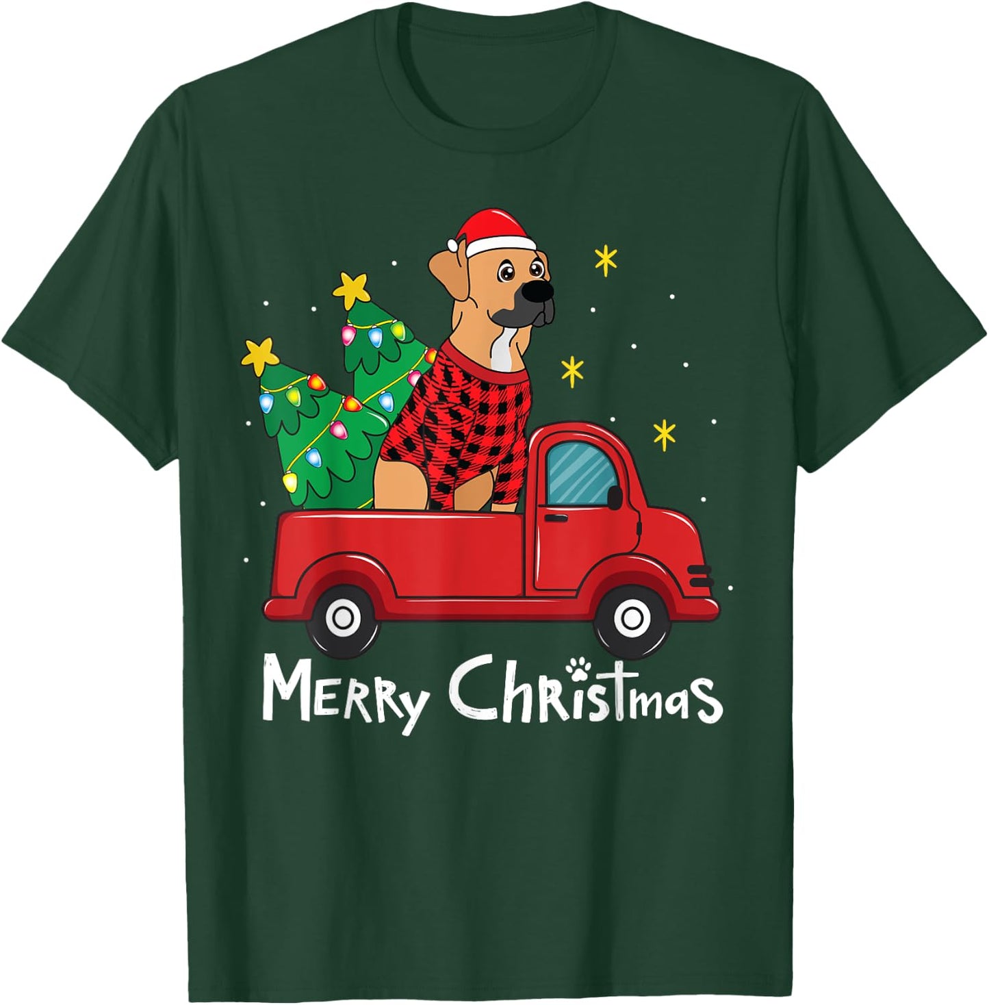 Black Mouth Cur Christmas Funny Gift T-Shirt - T-Shirt | Forest