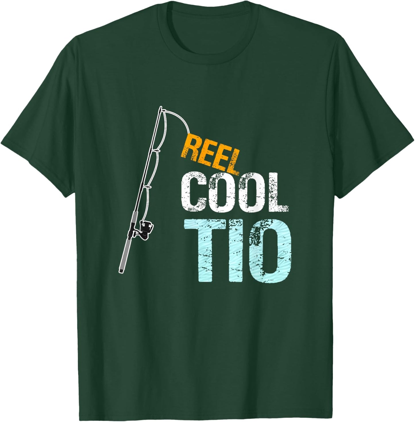 Reel Cool Tio Spanish Mexican Uncle Gift from Niece Nephew T-Shirt - T-Shirt | Forest