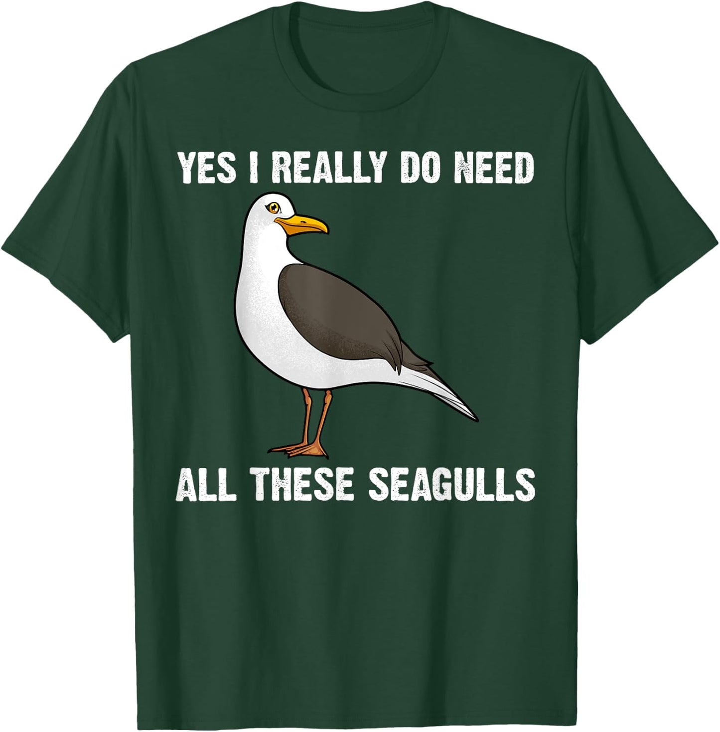 Funny Seagull Women Flock Seagulls Nature Gull Bird T-Shirt - T-Shirt | Forest