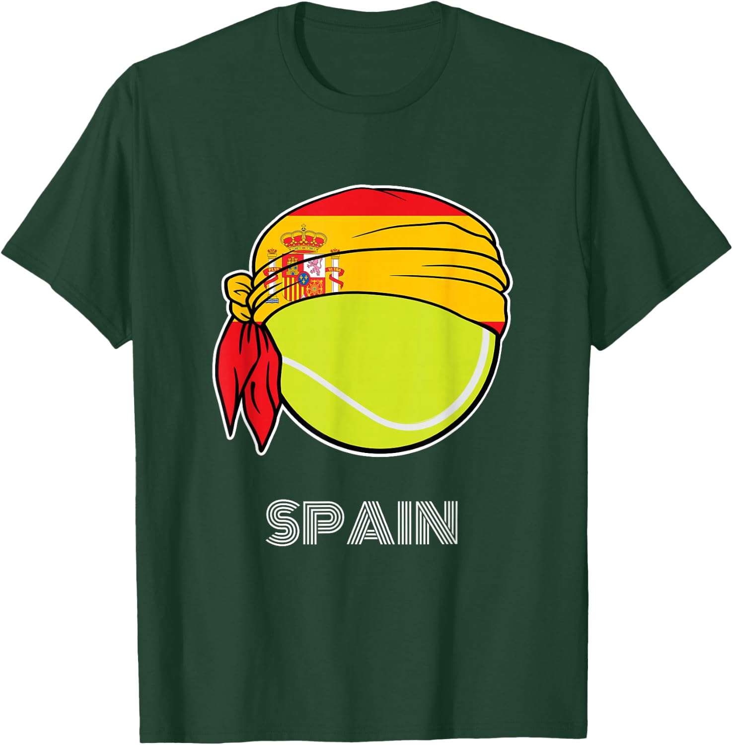 Spain Tennis Top for Spanish Players, Fans or Coach T-Shirt - T-Shirt | Forest