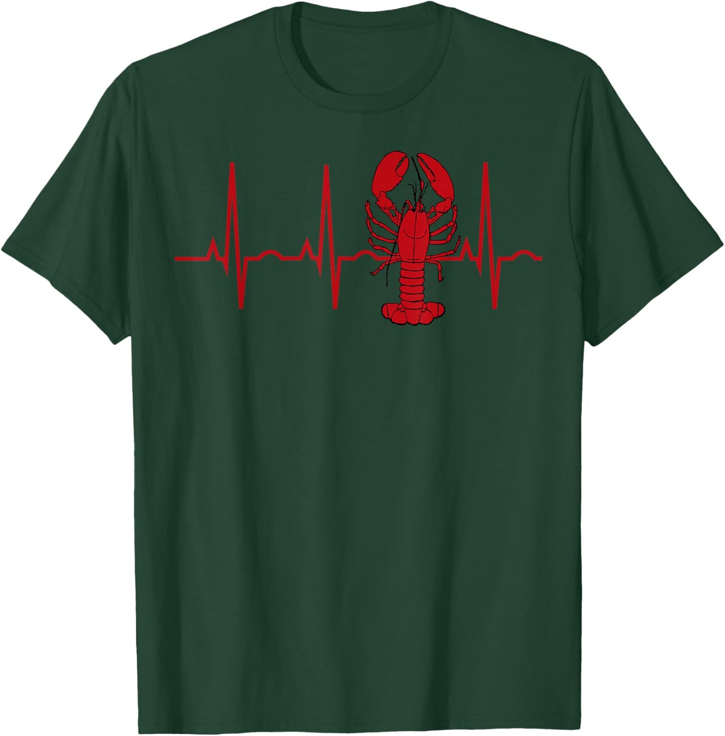 Lobster Heartbeat for Lobster Lovers T-Shirt - T-Shirt | Forest